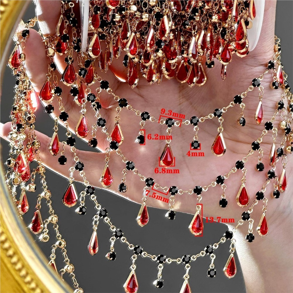 0.5/1m Teardrop Rhinestone Tas - Women Accessories Chain review and price
