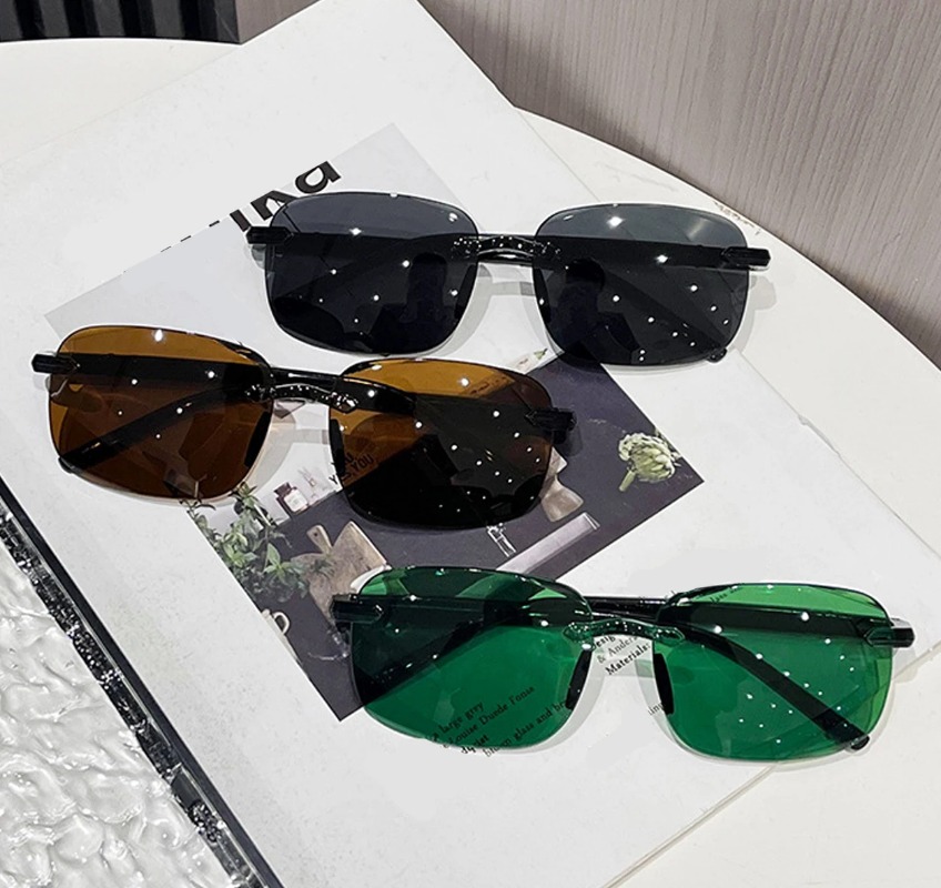 Rimless Stylish Trendy Sunglas - Women Accessories Trendy review and price