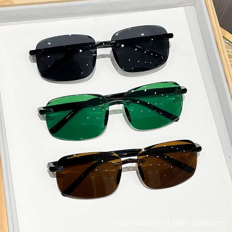 Rimless Stylish Trendy Sunglas - Women Accessories Trendy review and price