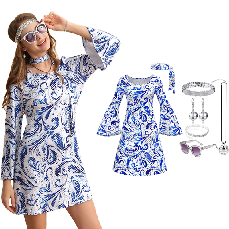70s Disco Outfit Women 7 PCS D - Women'S Accessories In The 70S review and price