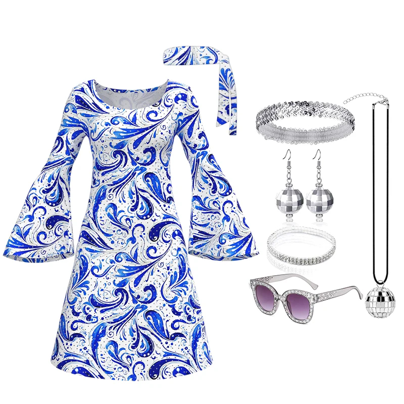 70s Disco Outfit Women 7 PCS D - Women'S Accessories In The 70S review and price