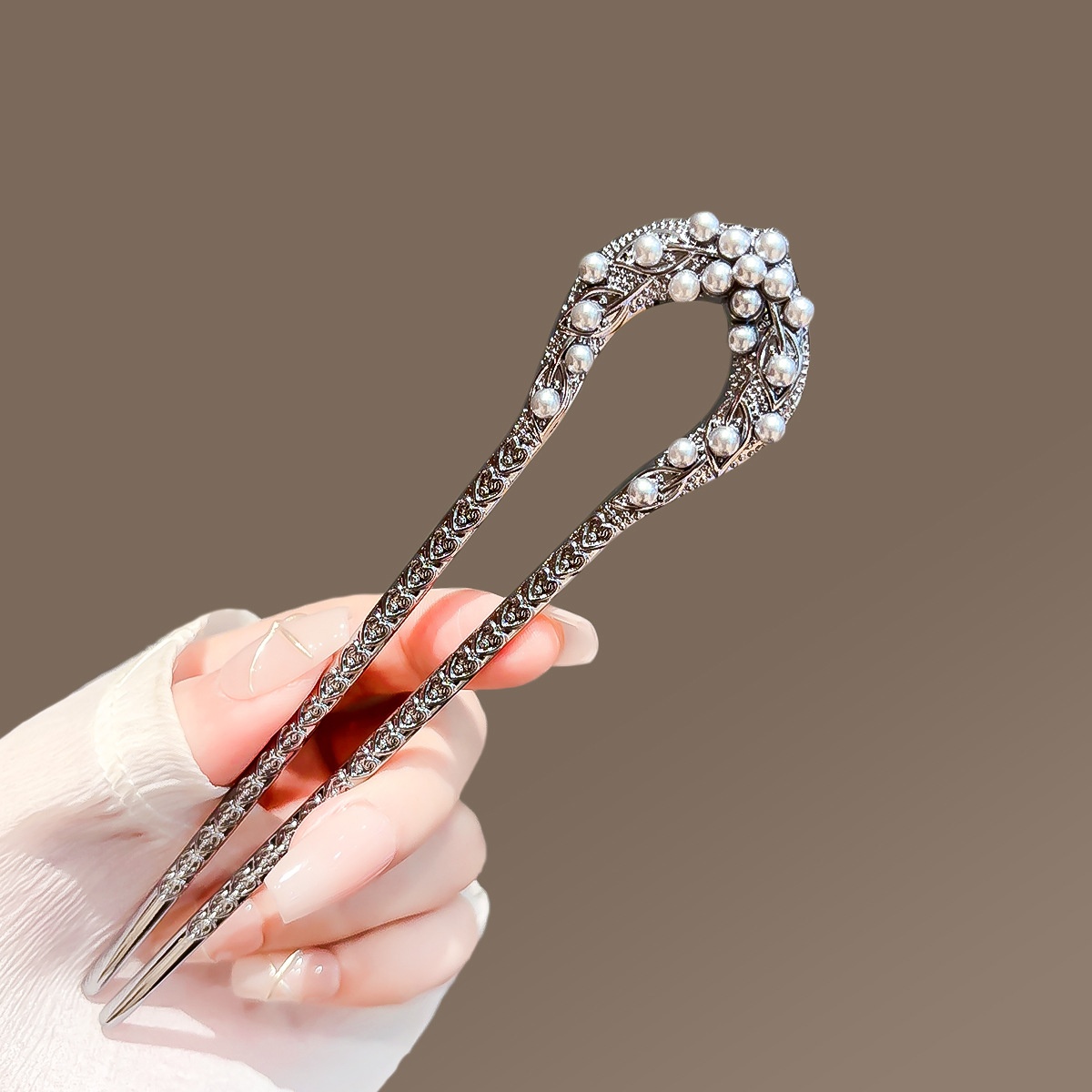 New Pearl U Shaped Hairpin For - Women Accessories Trendy review and price