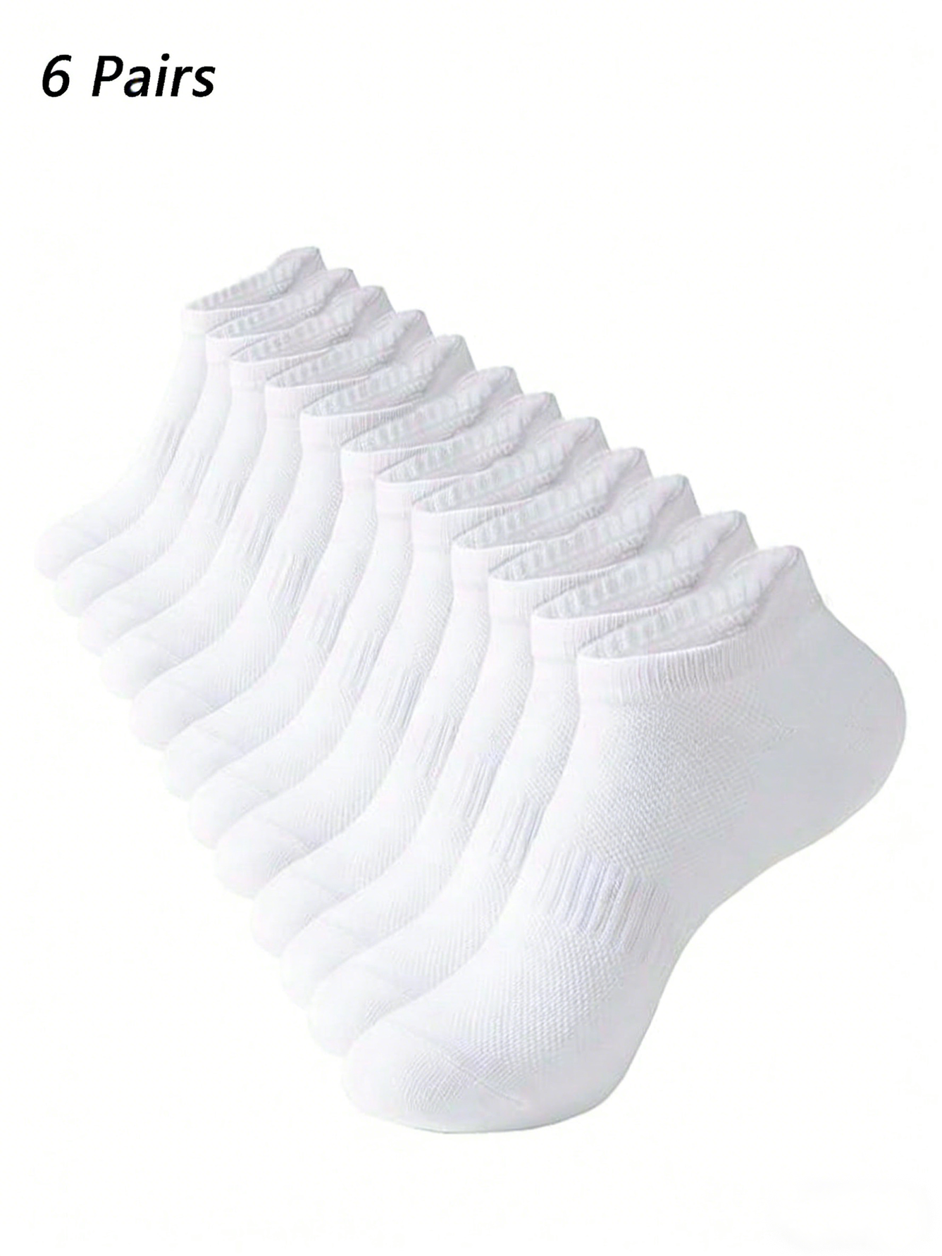 6 Pairs Women Men White Ankle  - Women'S Ankle Accessories review and price