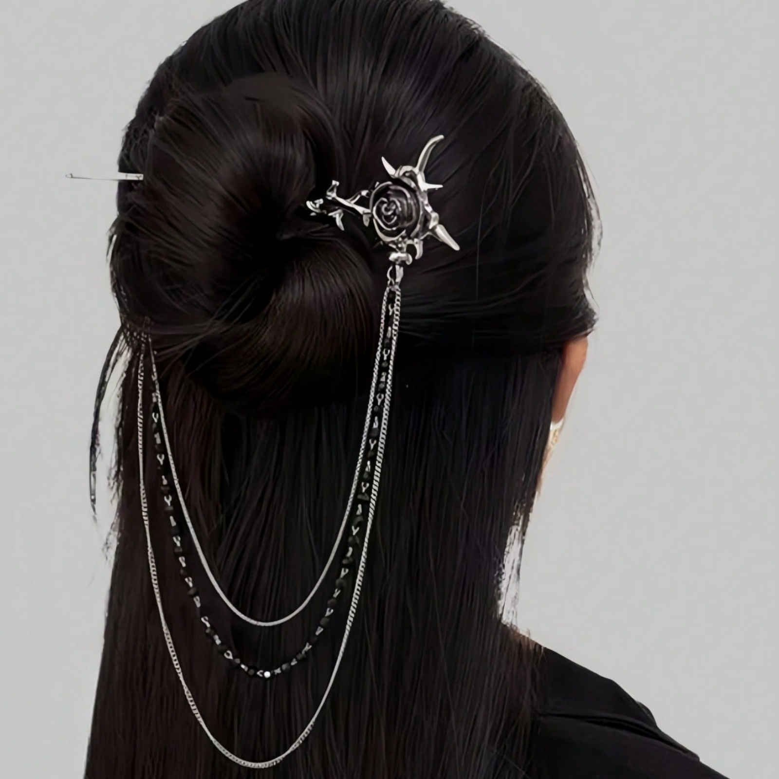 1PC Gothic Punk Thorn Rose Tas - Women Accessories Chain review and price