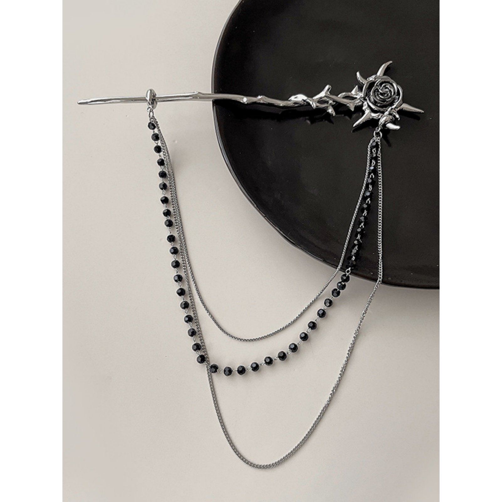 1PC Gothic Punk Thorn Rose Tas - Women Accessories Chain review and price