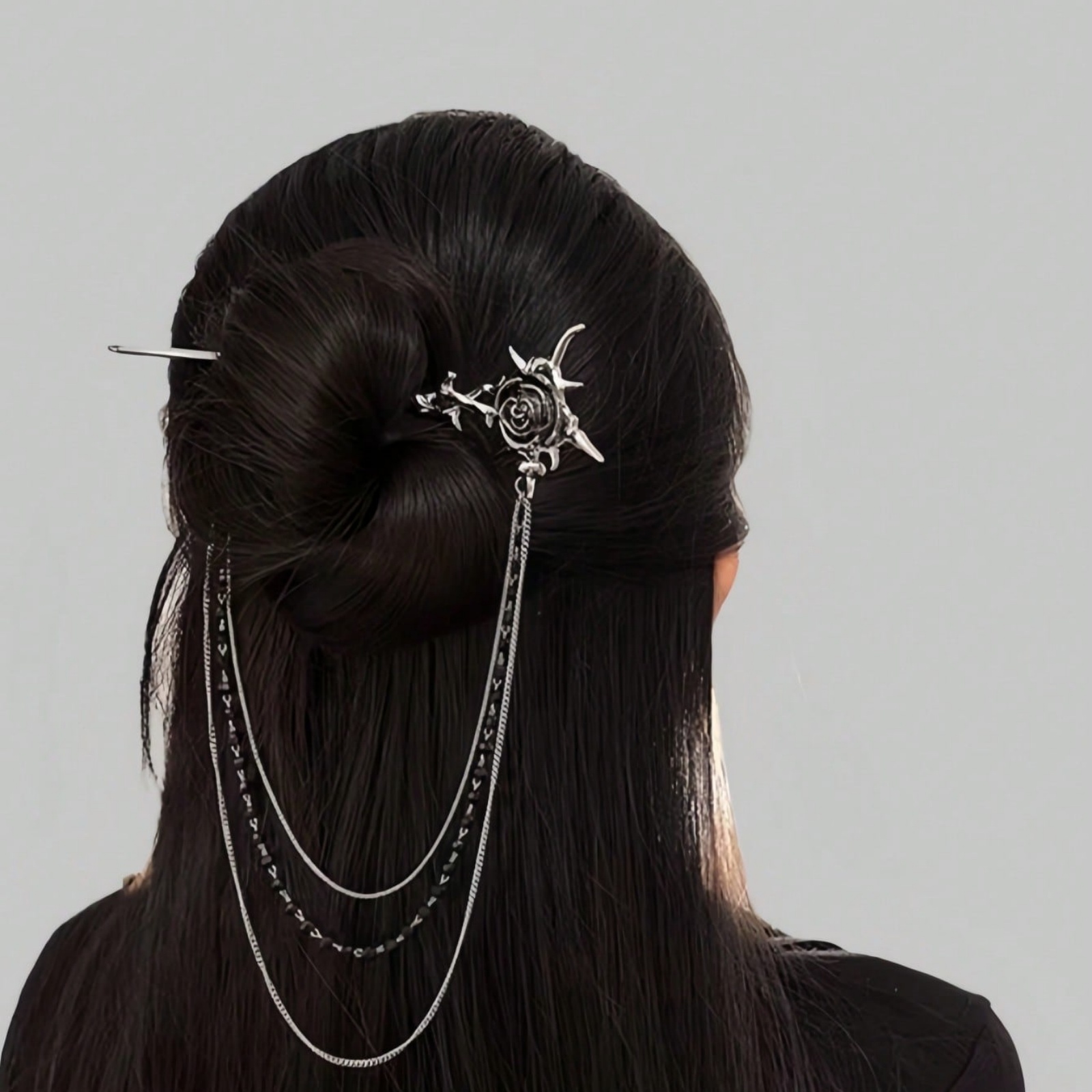 1PC Gothic Punk Thorn Rose Tas - Women Accessories Chain review and price