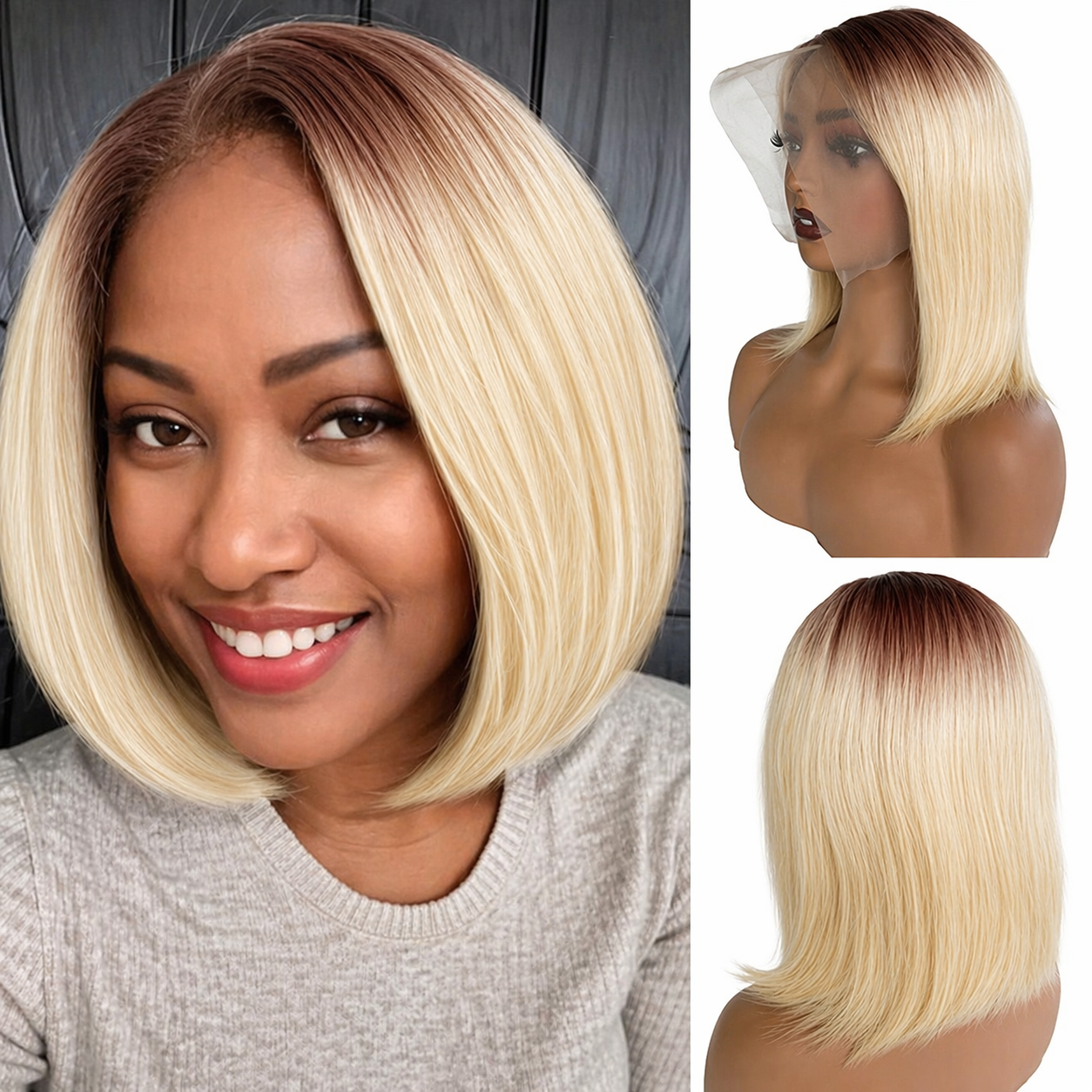 13×4 HD Lace Front Bob Wig 4/6 - Hair Band Elastic review and price