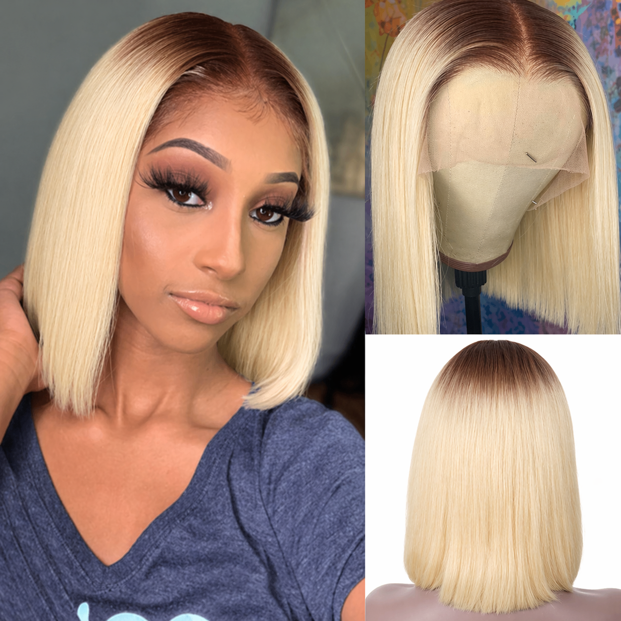 13×4 HD Lace Front Bob Wig 4/6 - Hair Band Elastic review and price
