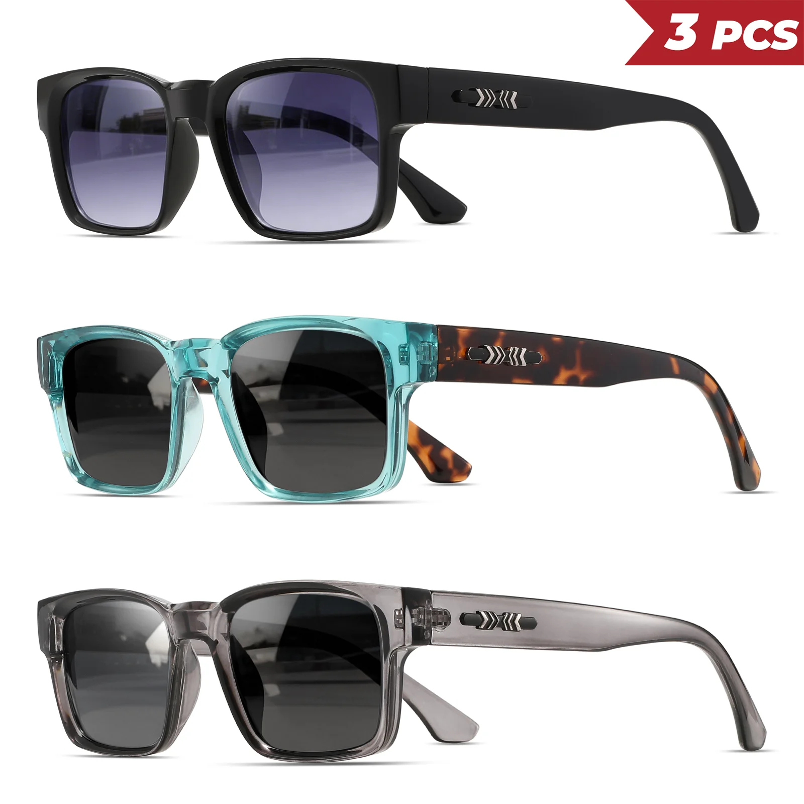 1/3PCS Oversize frame One-piec - Women Accessories Trendy review and price