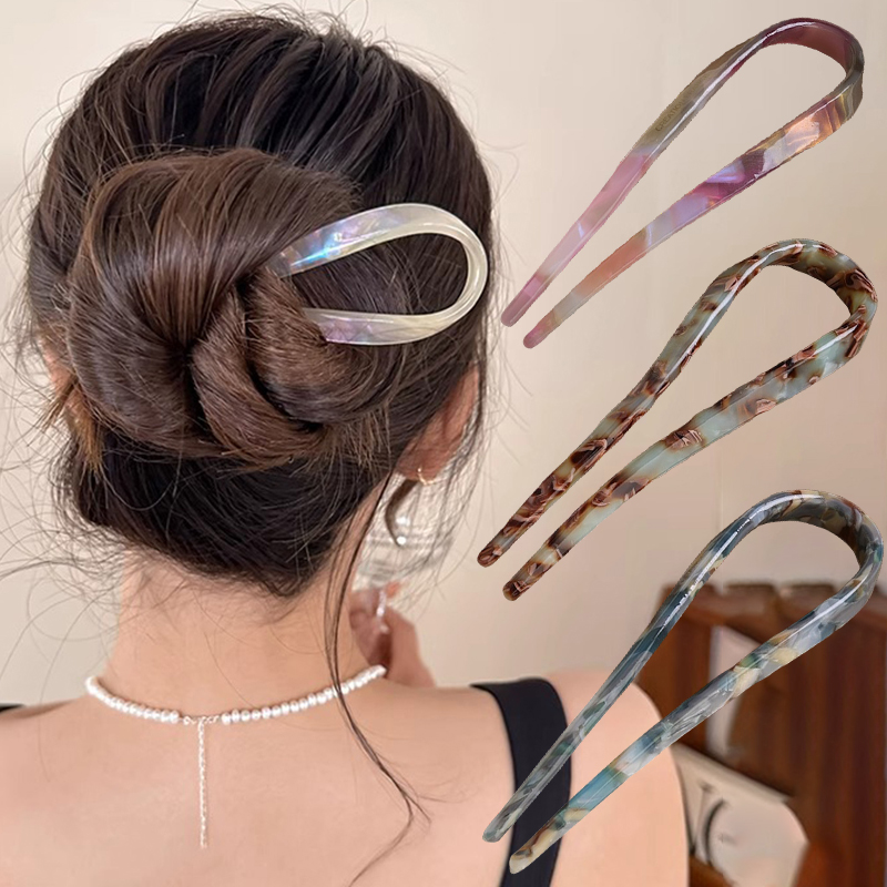 U-Shaped Hair Sticks Acetate A - Young Women'S Accessories review and price