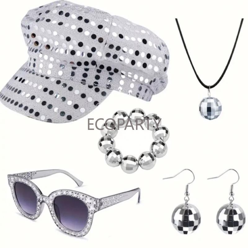 2024 3PCS/5PCS 70s Disco Costu - Women'S Accessories In The 70S review and price