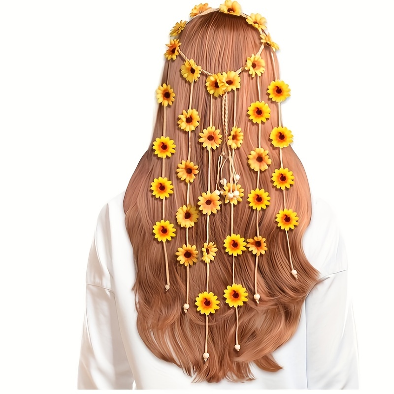 Flower hippie headband, flower - Women'S Accessories In The 70S review and price