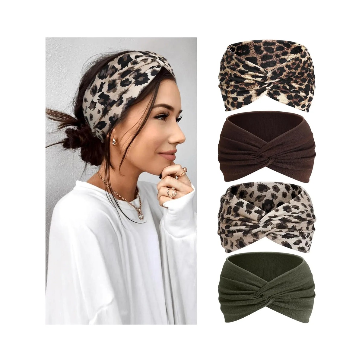 4-Piece Women's Hairband Set,  - Hair Band Elastic review and price