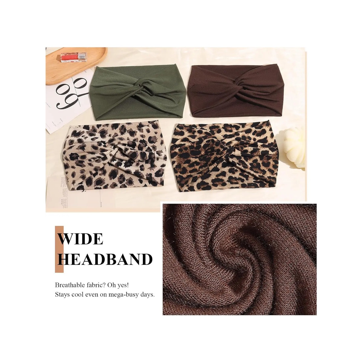 4-Piece Women's Hairband Set,  - Hair Band Elastic review and price