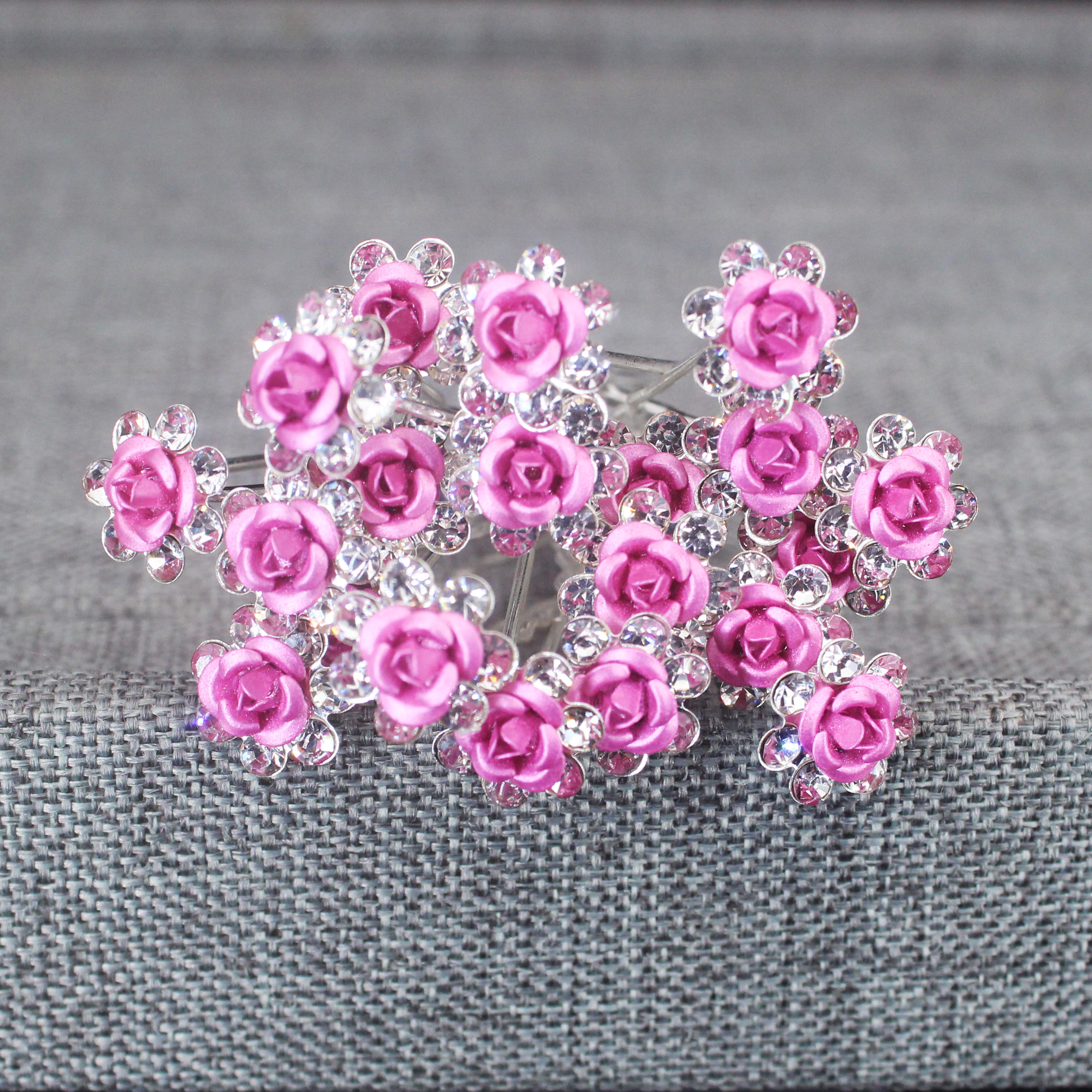 20PCS Rose Flower Rhinestone H - Young Women'S Accessories review and price