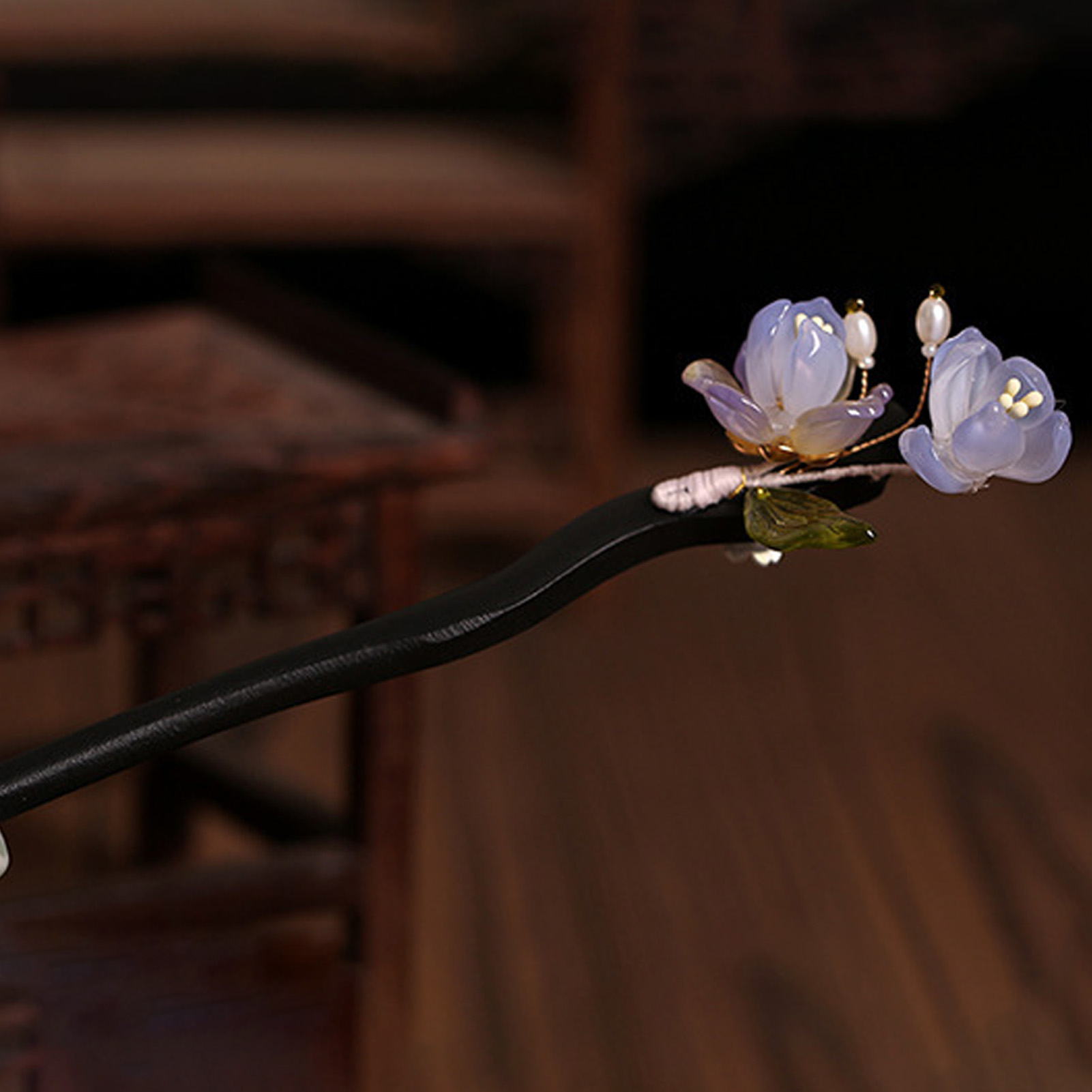 Vintage Wooden Flower Hairpin  - Women Accessories Trendy review and price